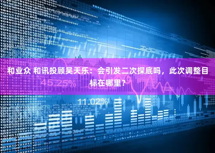 和业众 和讯投顾吴天乐：会引发二次探底吗，此次调整目标在哪里？